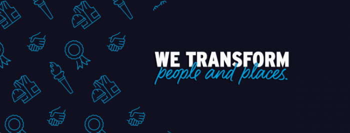 Joeris slogan "We Transform people and places"