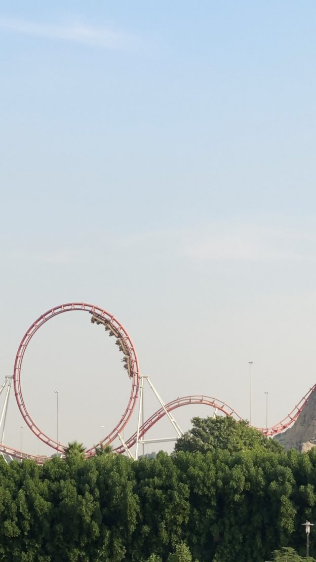 Roller coaster depicting market for year 2020